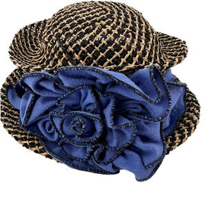 The Hat Junkie Seagrass Straw Hat Cotton Hemp Rose Lavinia Moss retro classic